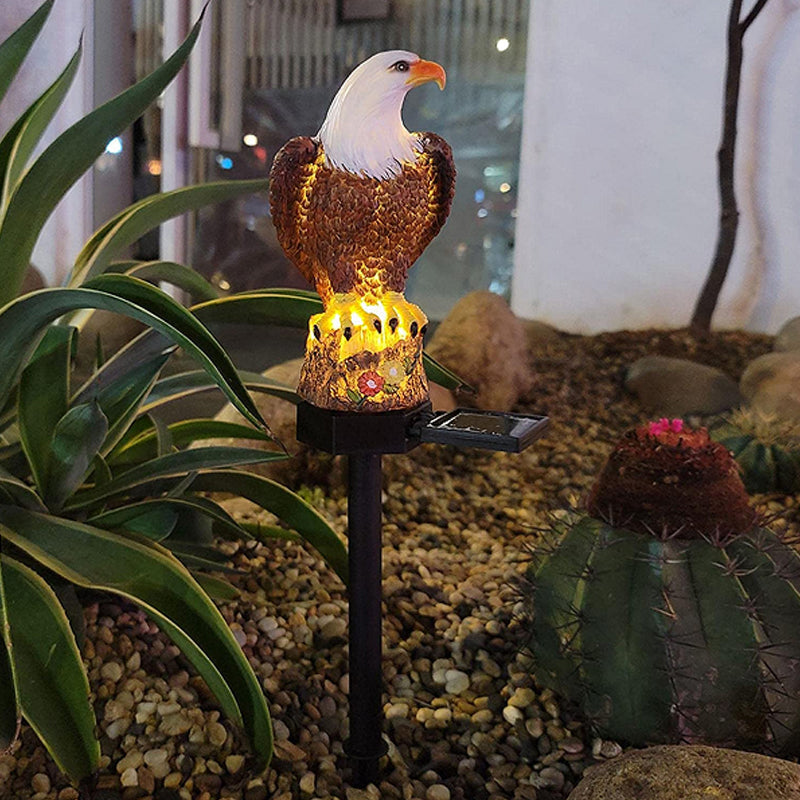 Statue de Jardin Solaire Résistante aux Intempéries avec Éclairage LED