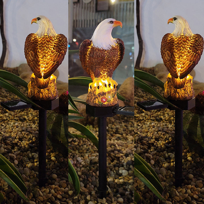 Statue de Jardin Solaire Résistante aux Intempéries avec Éclairage LED