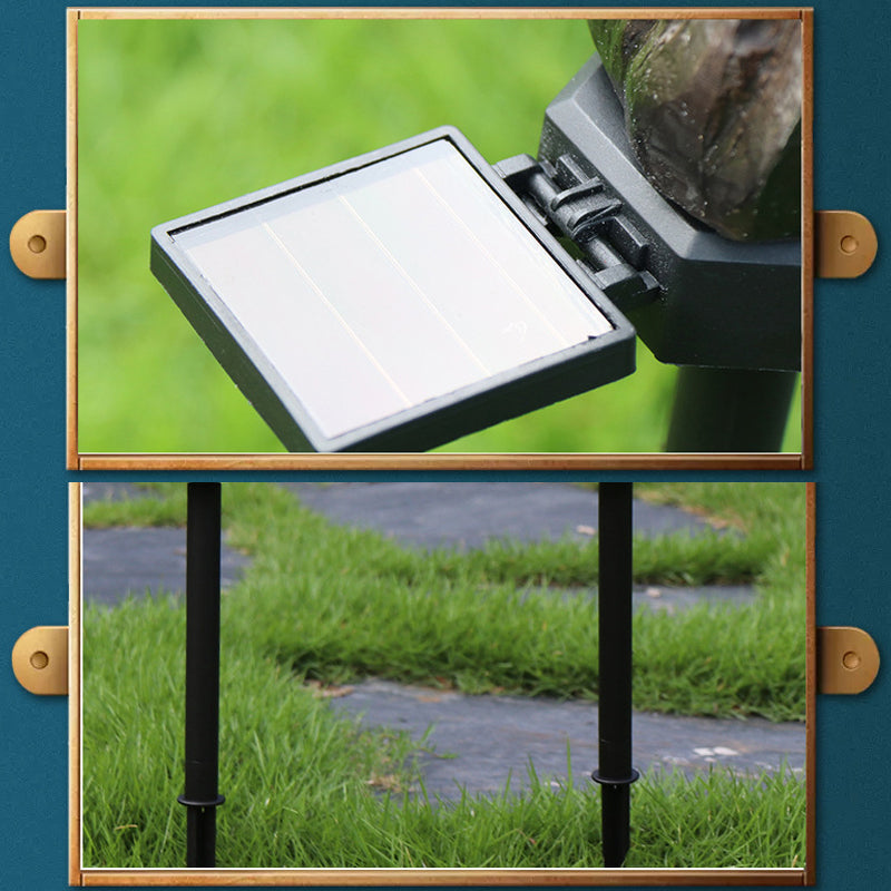 Statue de Jardin Solaire Résistante aux Intempéries avec Éclairage LED