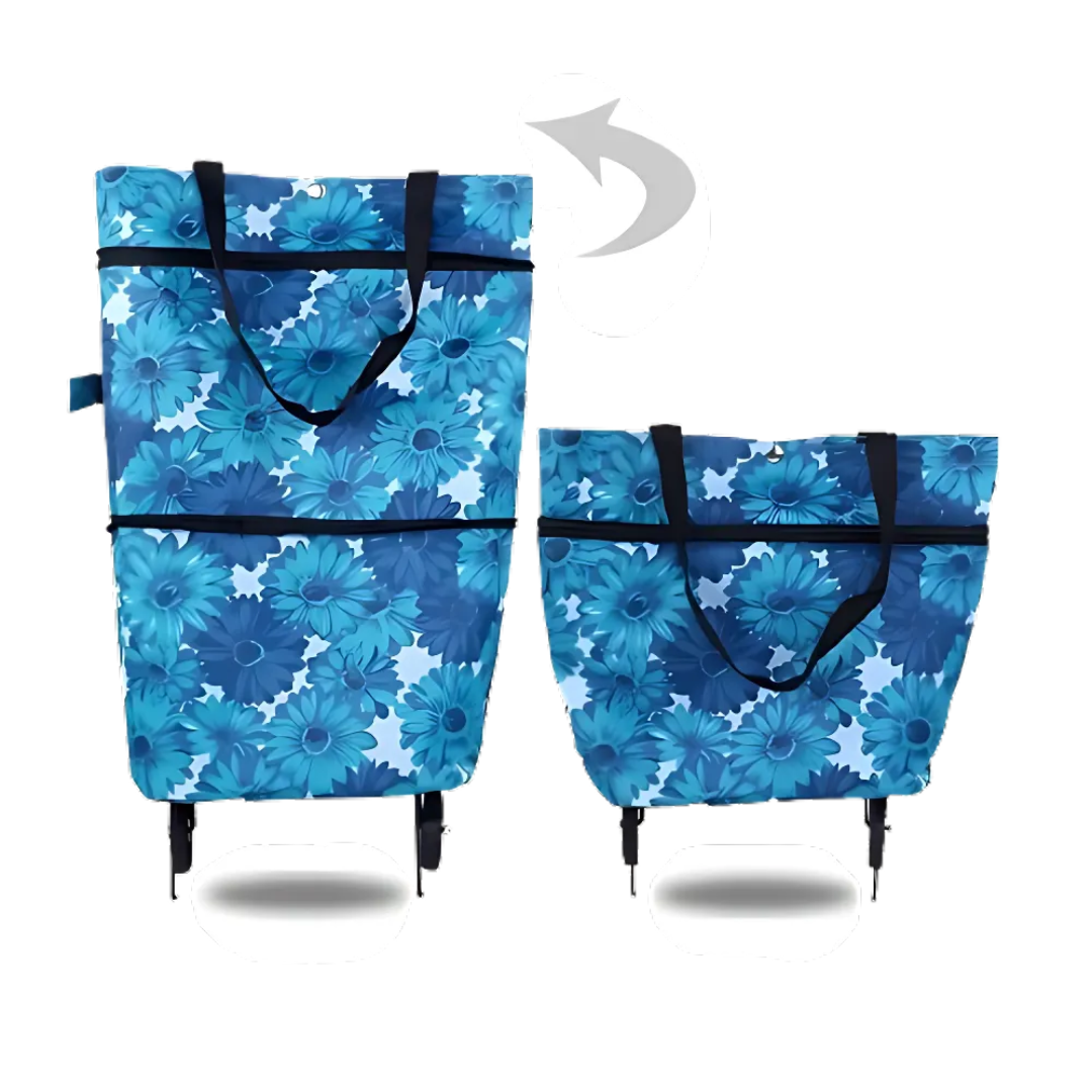 Panier de Courses | Sac Roulant Pliable | Transport Léger | Icone