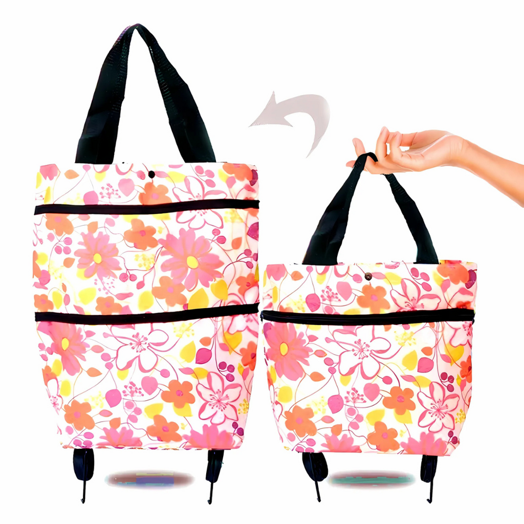 Panier de Courses | Sac Roulant Pliable | Transport Léger | Icone