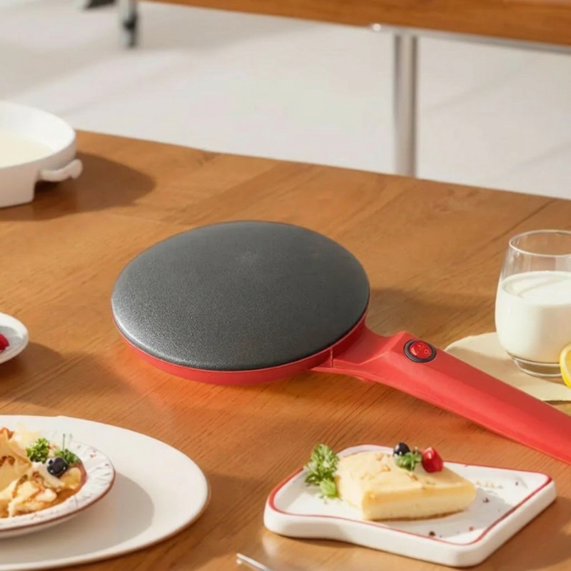 Crêpière Électrique Compacte avec Surface Antiadhésive