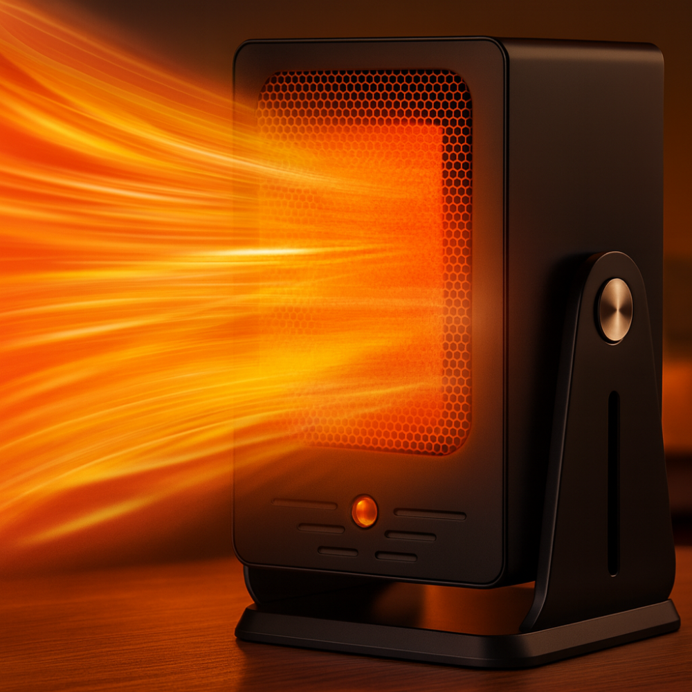 Chauffage Électrique Céramique 900W – Portable avec Thermostat Réglable