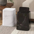 Poubelle à Double Compartiment avec Couvercle Basculant – Poubelle au Style Marbre Élégant pour la Maison et le Bureau