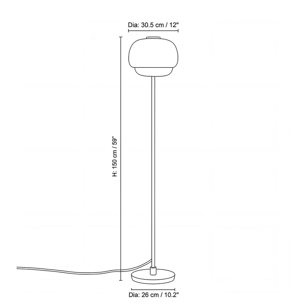 Lampe de Sol en Verre Colorée Moderne – Lampe de Design Élégante avec Éclairage Ambiant