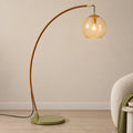 Lampe sur Pied en Verre Moderne – Éclairage de Design Élégant avec Abat-jour en Verre