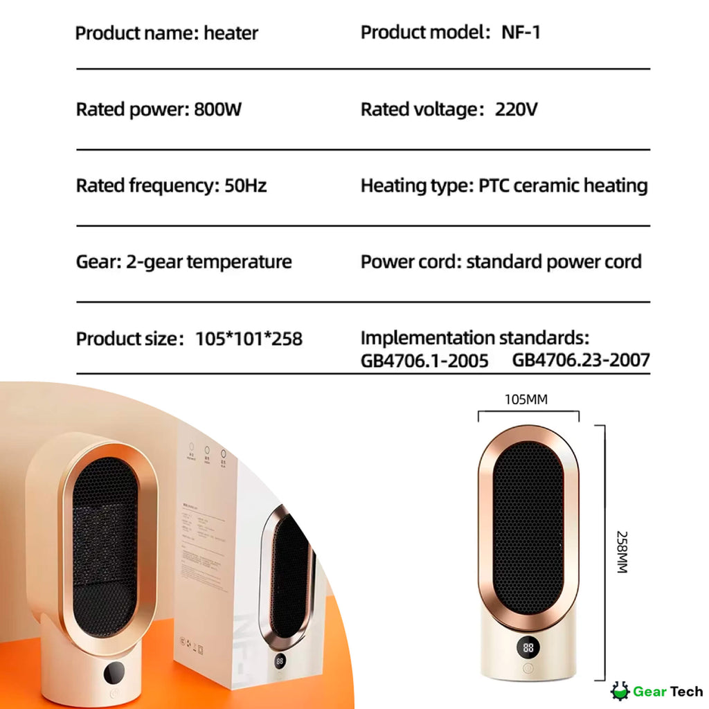 Sandsberg | Poêle Portable | Énergétiquement Efficace et Silencieux