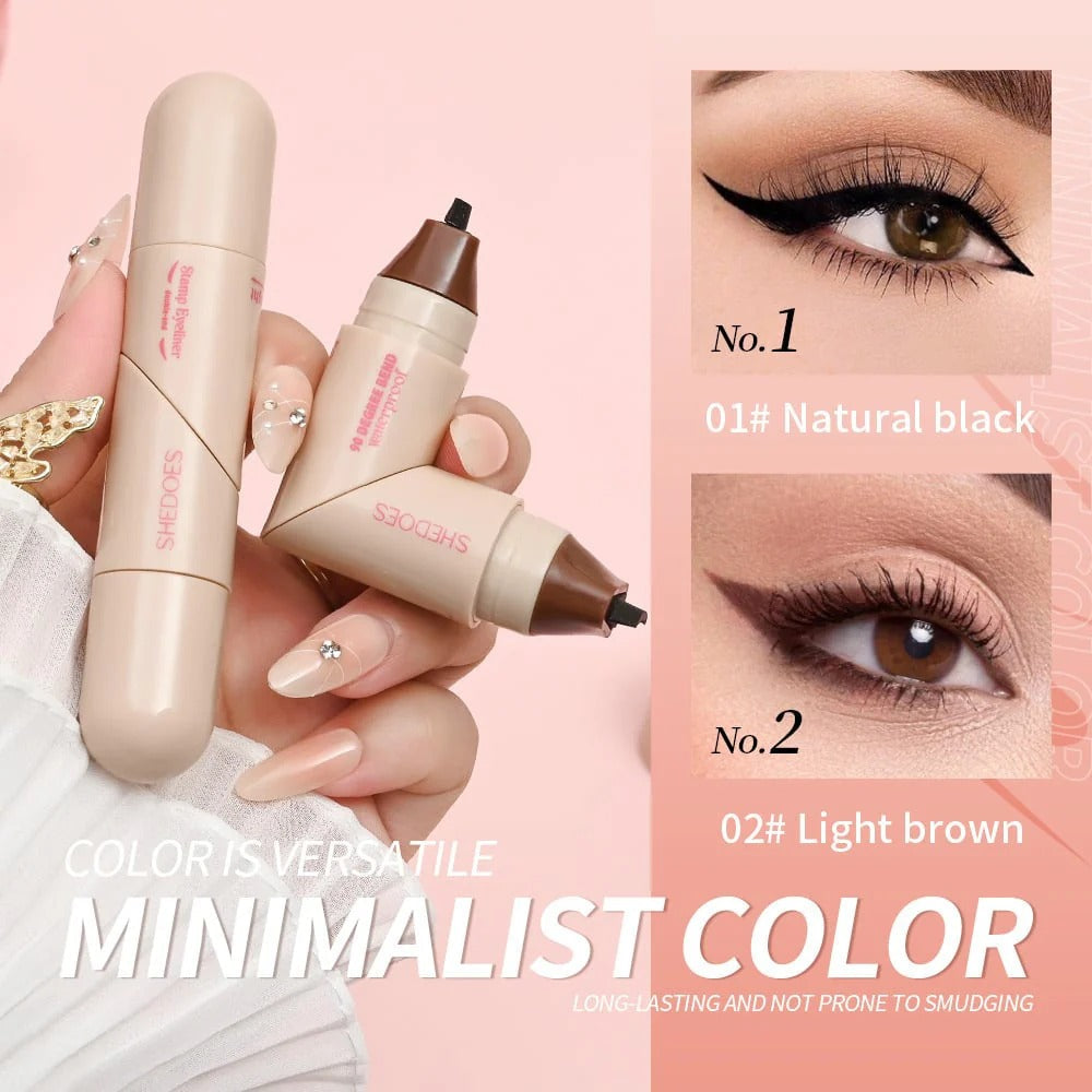 Stylo Tampon Eyeliner Waterproof | Longue Durée | Effet Aile