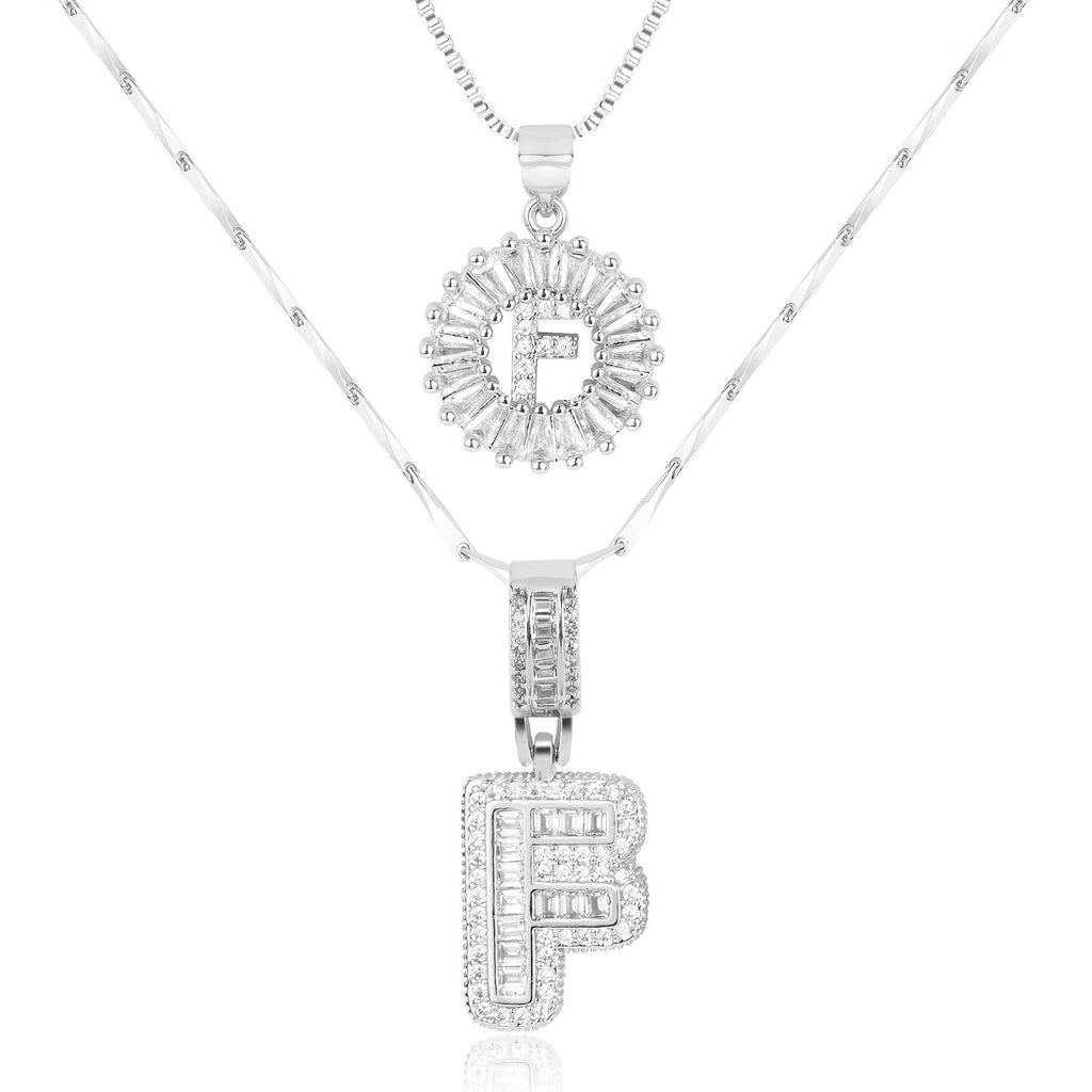 Collier GemLetter - Pendentif Initial avec Finition Luxe