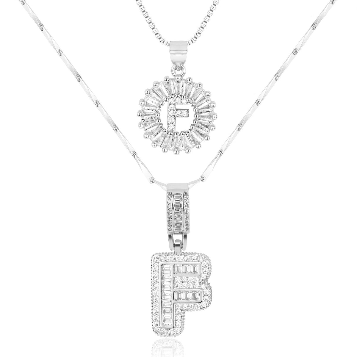 Collier GemLetter - Pendentif Initial avec Finition Luxe