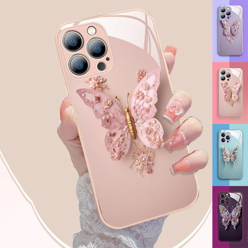 50 % DE RÉDUCTION || Couverture en verre plate avec motif de papillon 3D