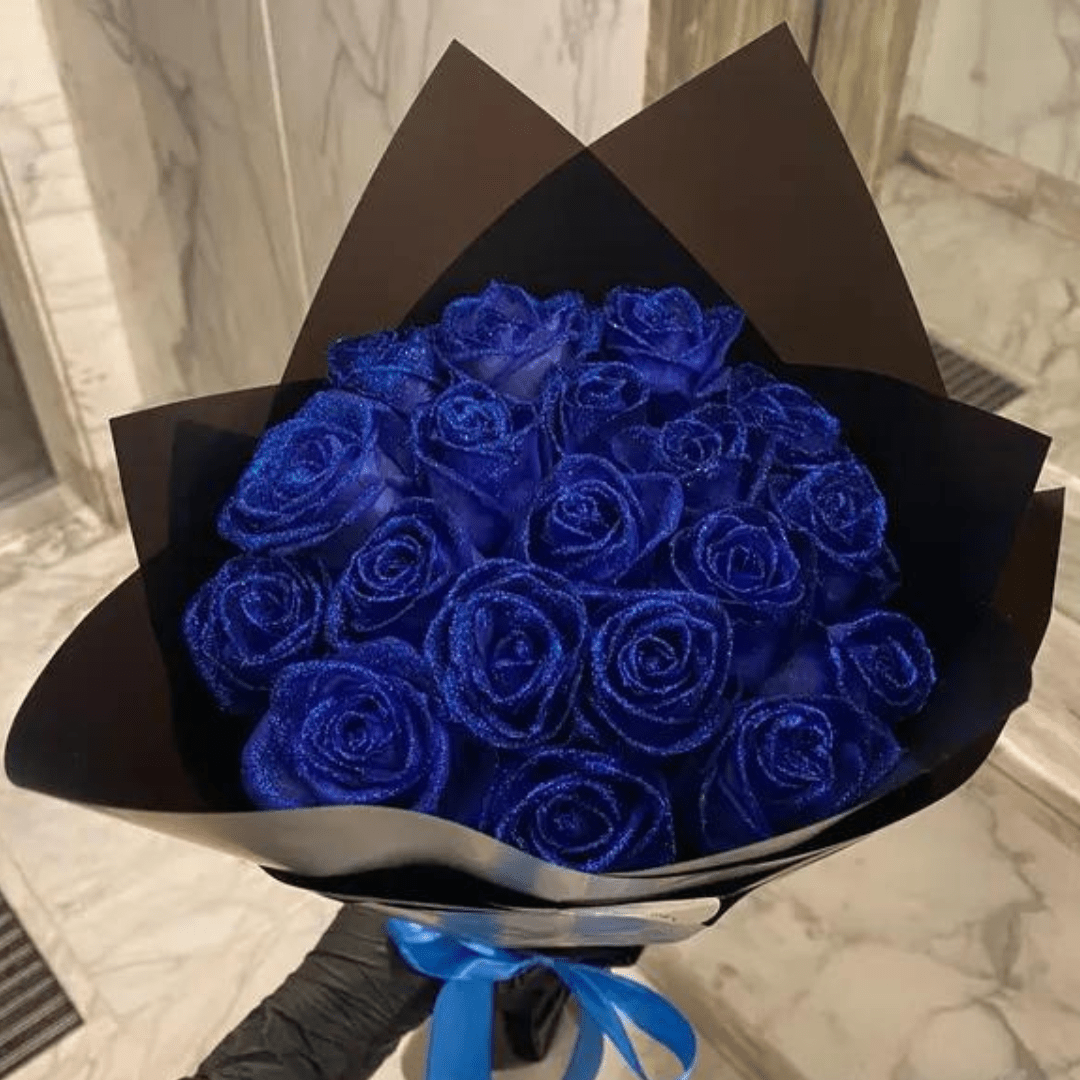 AMORÉVIA Éternelle – Rose en Glitter Artificielle Pour la Romance et la Décoration Intérieure