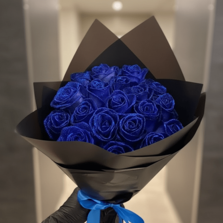 AMORÉVIA Éternelle – Rose en Glitter Artificielle Pour la Romance et la Décoration Intérieure