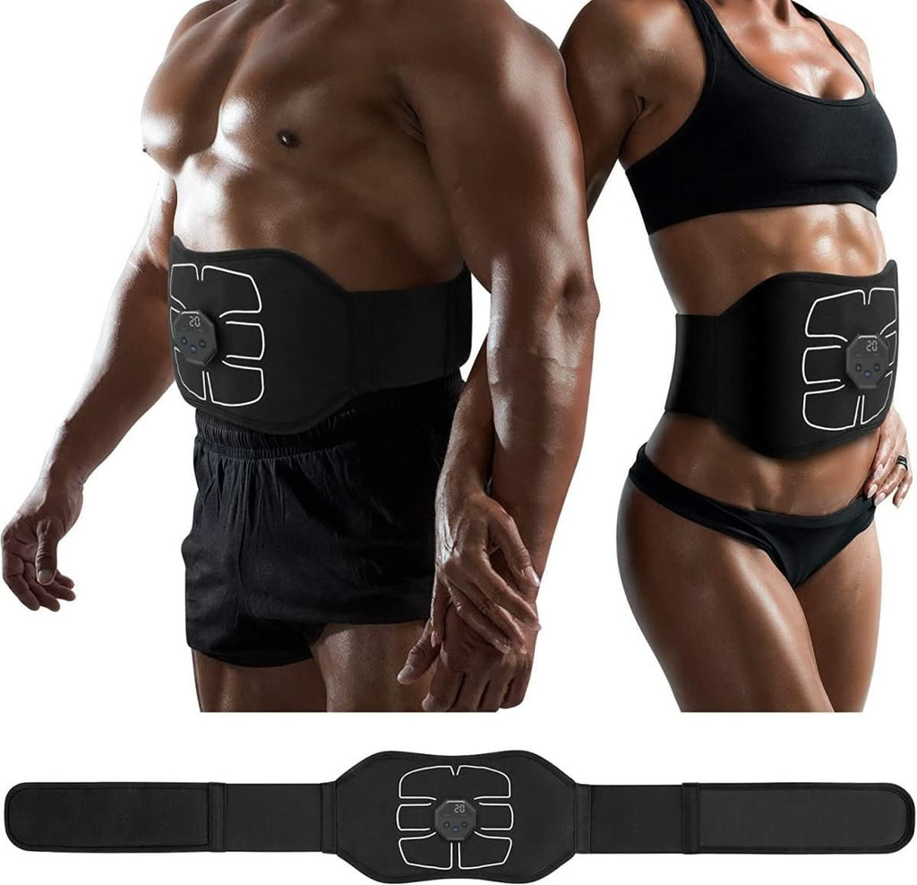 Ceinture de tonification abdominale rechargeable par USB avec 6 modes d'entraînement