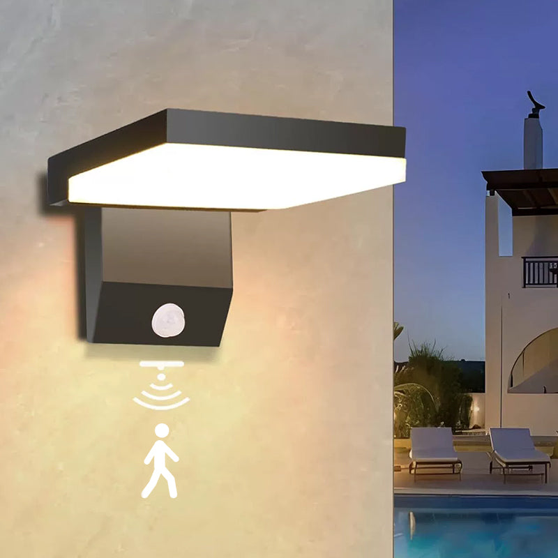 Lumière murale LED intelligente à détection de mouvement, 18W, résistant aux intempéries