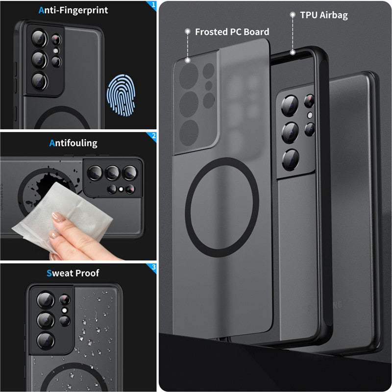 Sandsberg | Coque magnétique pour Samsung | Protection antichoc | Plusieurs couleurs