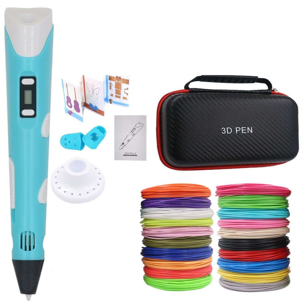 Stylo de dessin 3D DIY avec 200M de filament PLA, cadeau pour enfants