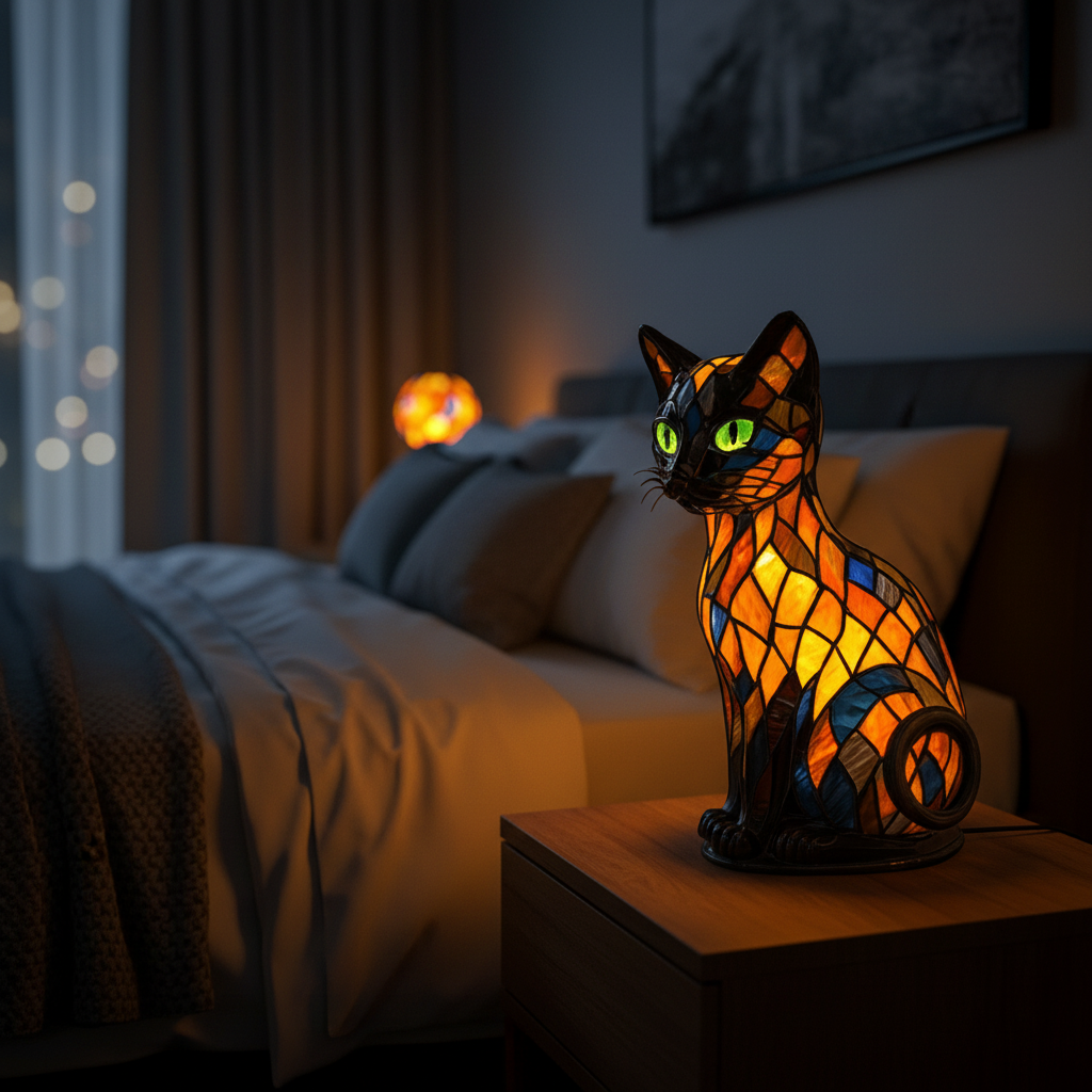 FELILUX – Lampe de nuit LED pour chat ludique avec lumière d'ambiance douce