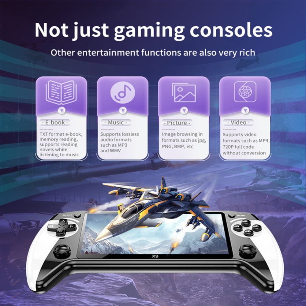 Console de Jeux Portable avec 10 000 Retrogames et Écran HD de 14 cm | Sansoti