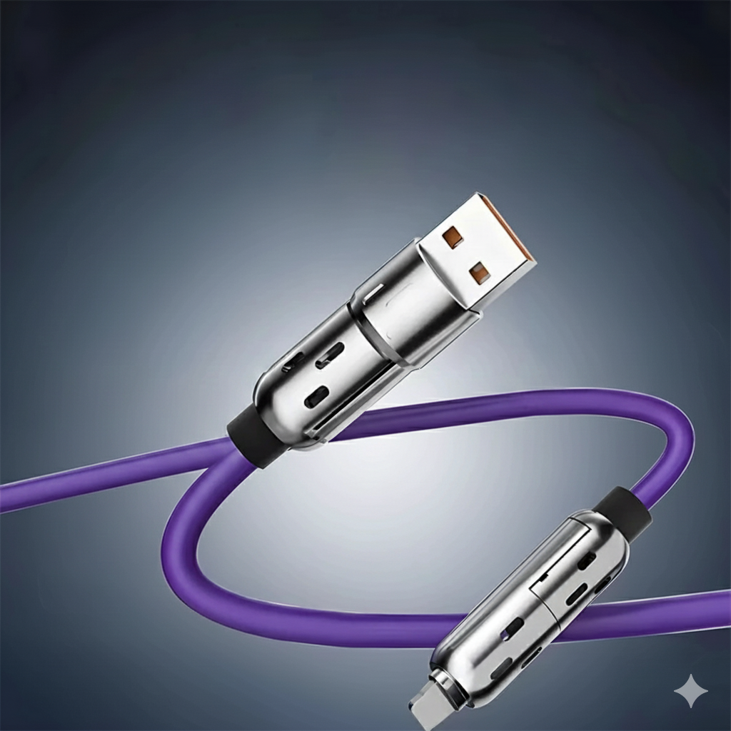 Globetrek° UniversalCable 1+1 GRATUIT : Câble de Chargement Universel Intelligent Multi-Ports