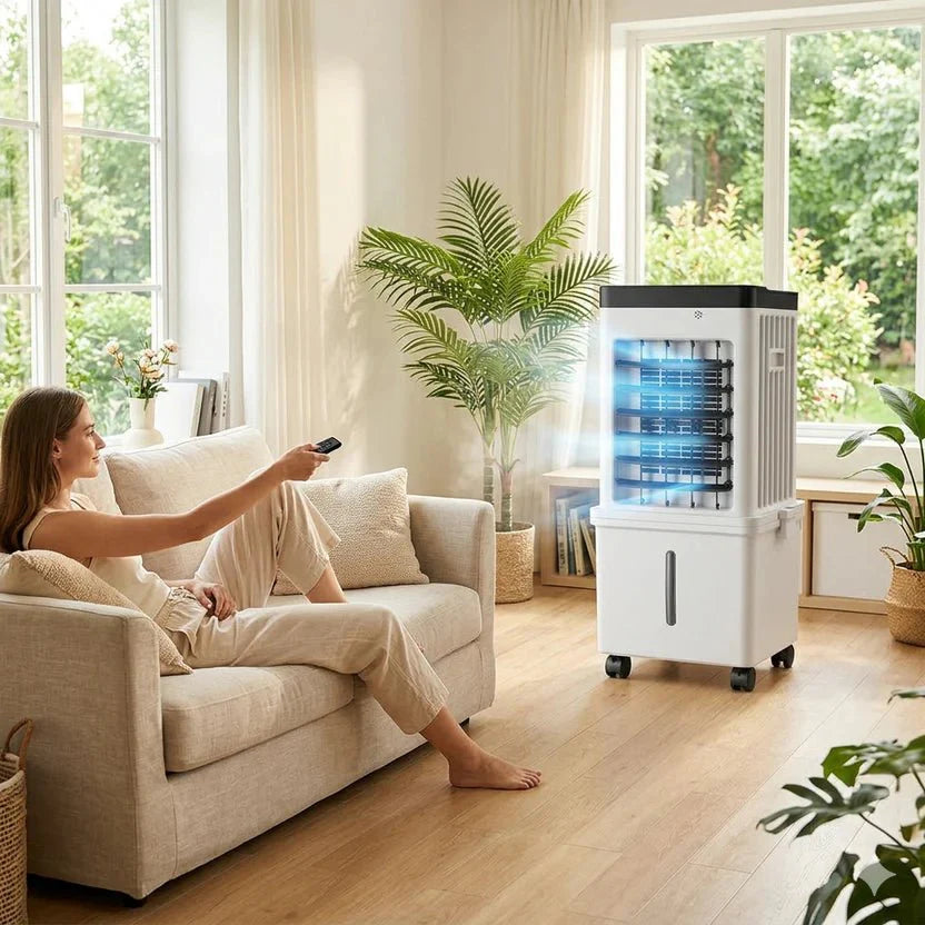 NOVACOOL Premium Refroidisseur d'air – Ventilateur 3-en-1 et humidification en un