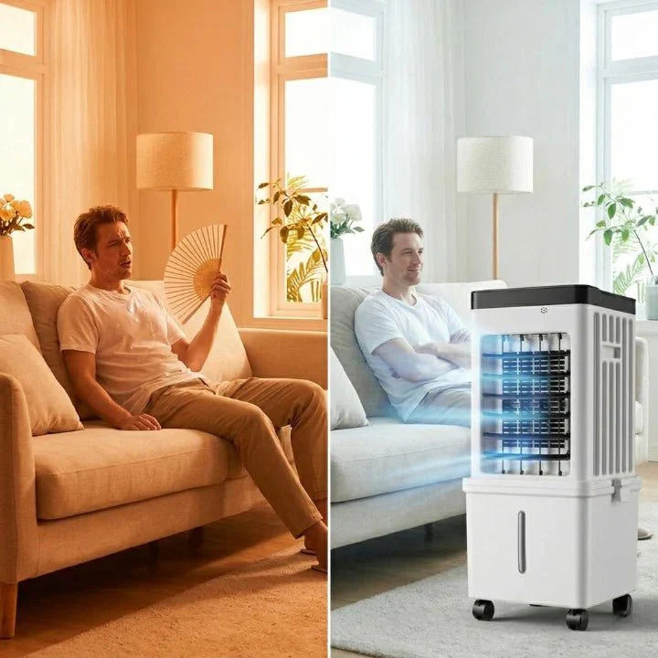 NOVACOOL Premium Refroidisseur d'air – Ventilateur 3-en-1 et humidification en un