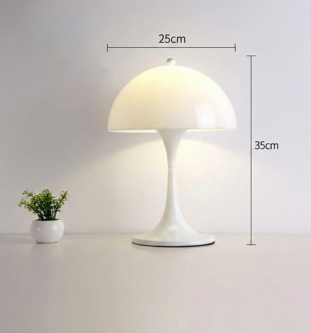 Lampe de Table Panthella – Lampe Champignon de Style Mid-Century avec Lumière Douce Diffusée