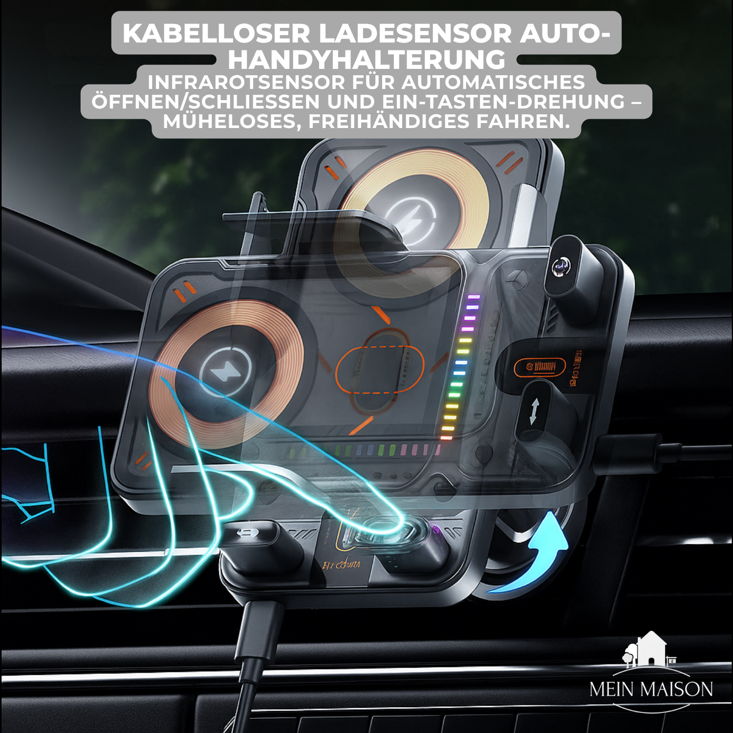 PowerDrive Pro – Charge sécurisée et navigation pendant la conduite
