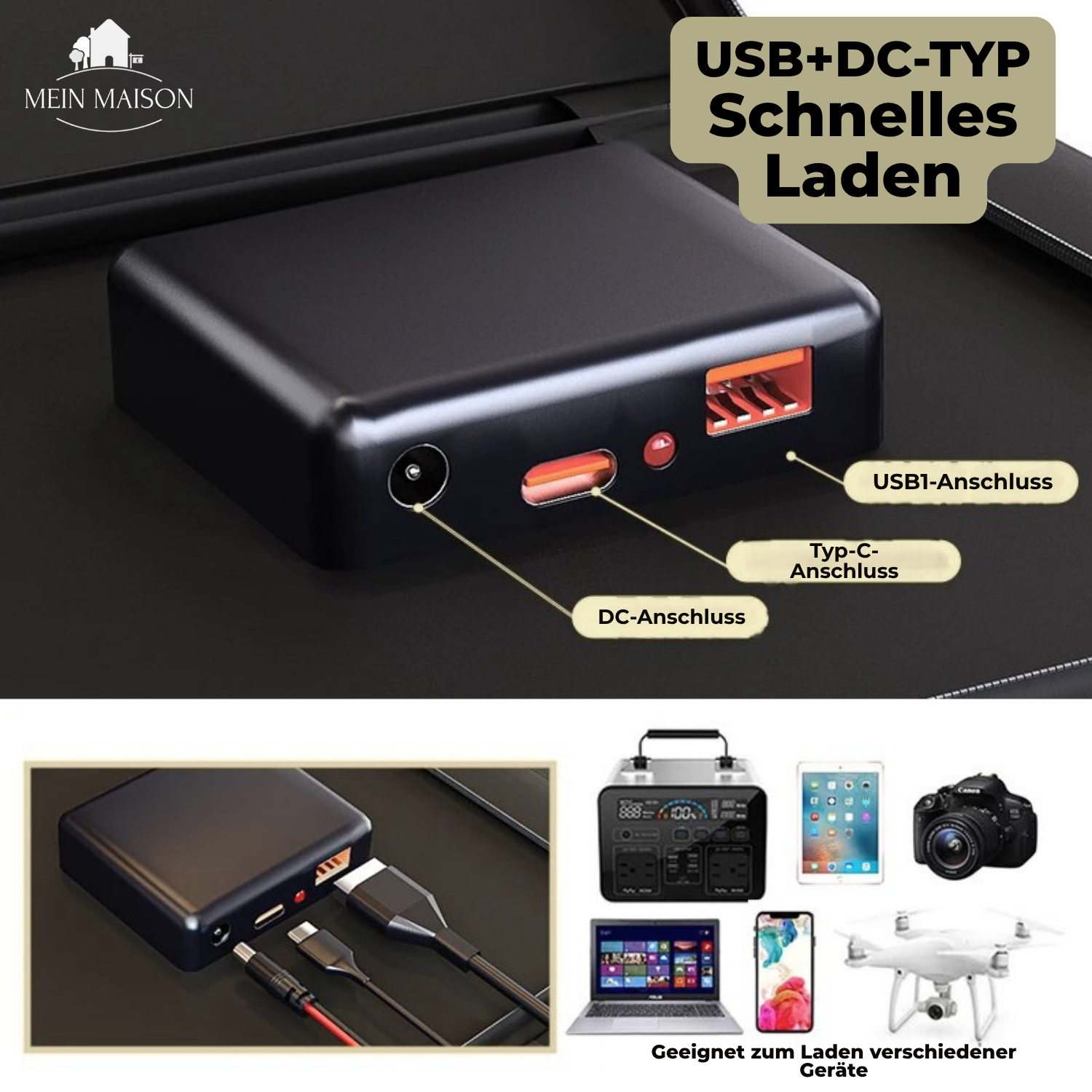 SolaraX 1000W Kit de Panneaux Solaires Pliables | Pack Complet avec MPPT & USB/Type-C | Pour Camping, Voiture, Bateau & Camping-Car