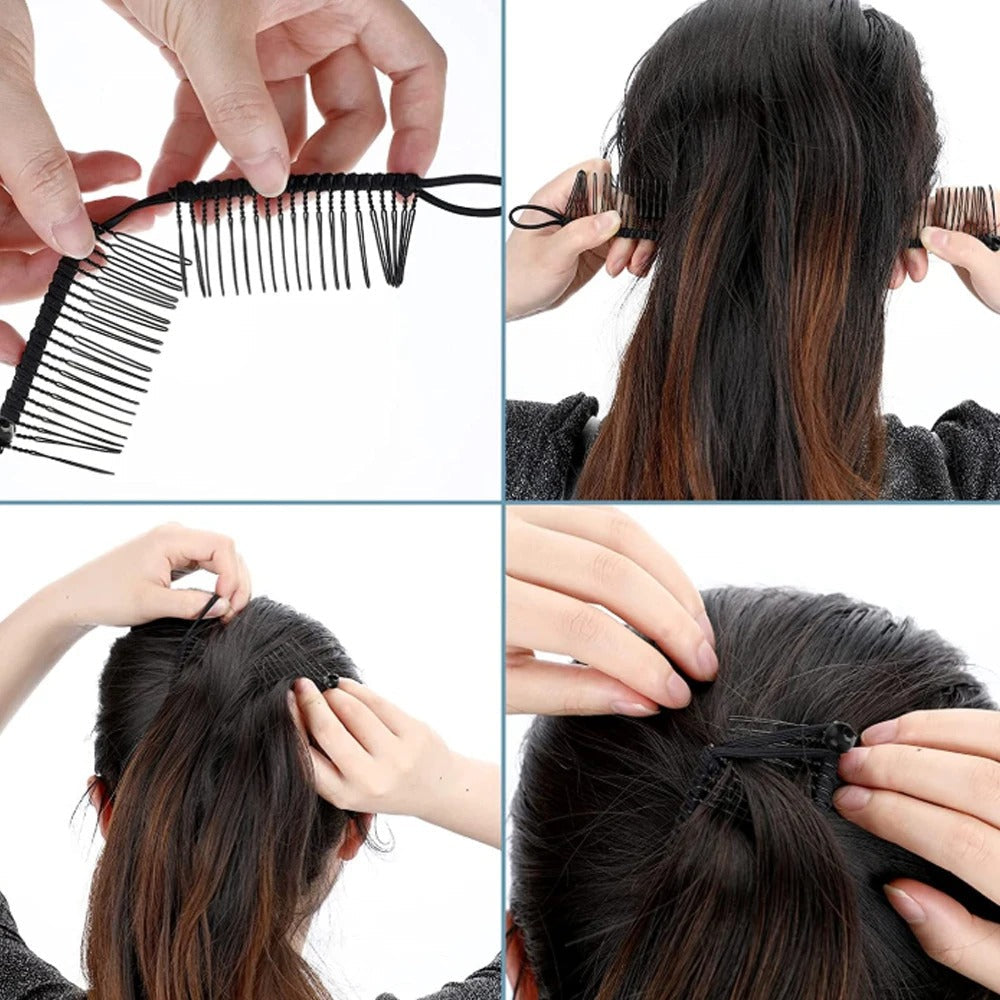 Rose® RetroClip 1+1 GRATUIT - Clip à Cheveux Rétro Classique Élastique 20 Dents