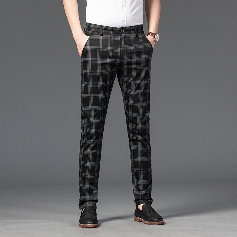Chino - Pantalon Slim Fit à Carreaux pour Hommes - Chris
