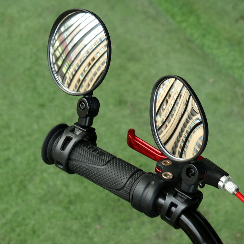 Miroir de Vélo Réglable à 360° Guidon Miroir Rétroviseur Rond Ovale Sécurité | Sansoti