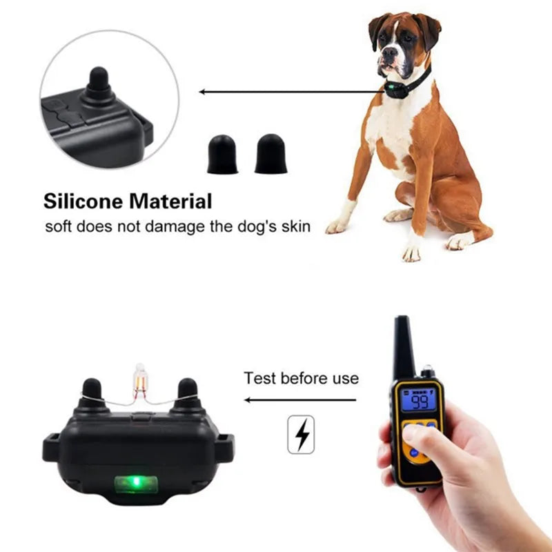 Collier Électrique pour Dressage de Chiens – Contrôle à Distance Sûr et Efficace