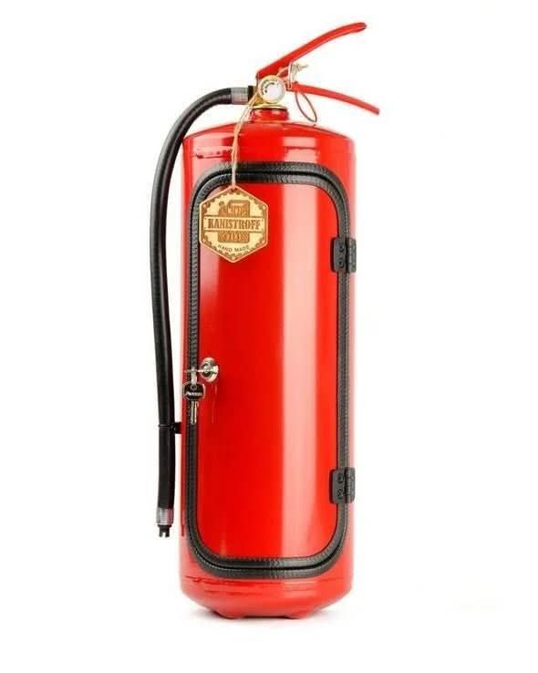 Barre de Feu Cachée – Mini-Bar Cachée au Design de Extincteur pour un Rangement Élégant des Boissons