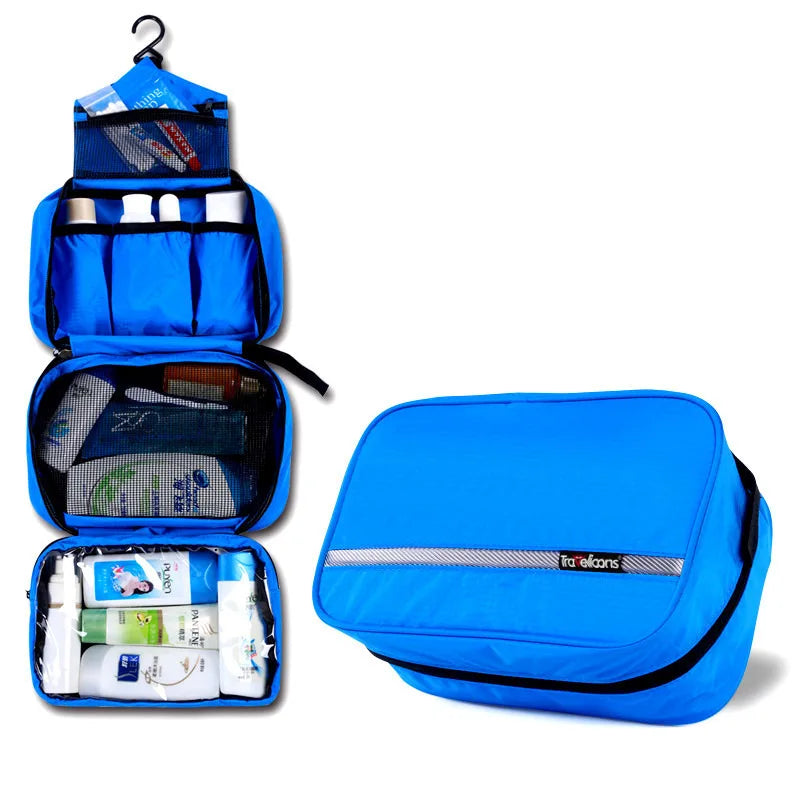 Travelior MaxPack Grande Trousse de Toilette Imperméable pour Hommes & Femmes | Trousse de Maquillage de Voyage | Design Robuste & Grand Espace de Rangement