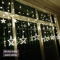 Guirlande LED de Noël avec Étoiles – Lumière Blanc Chaud
