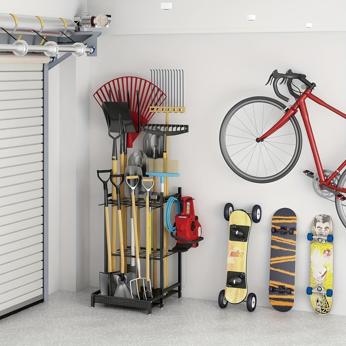Organisateur d'Outils en Métal Robuste pour Espaces Extérieurs