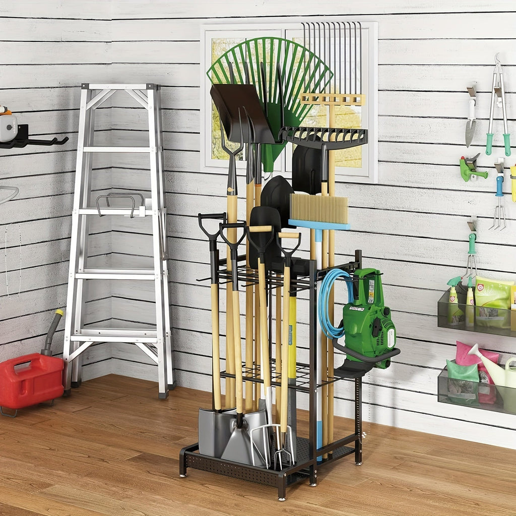 Organisateur d'Outils en Métal Robuste pour Espaces Extérieurs