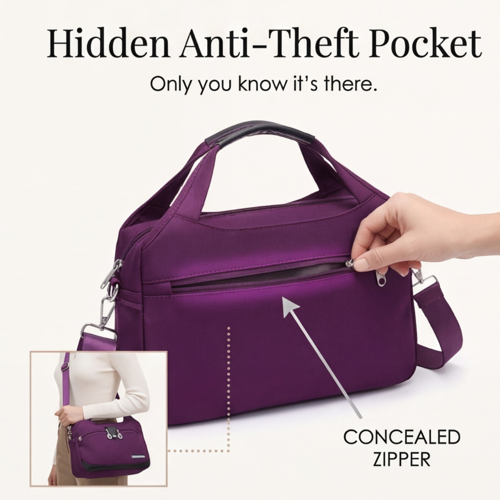 Carreau - Sac bandoulière multi-poches