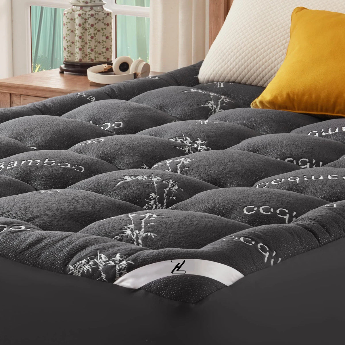 Collection EcoComfort | Protège-matelas en Viscose de Bambou avec Design Matelassé | Imperméable et Respirant pour un Confort de Sommeil Ultime