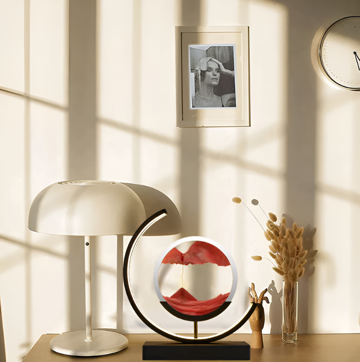 SandArt | Lampe à sable LED dimmable - Lampe de relaxation unique sans fil