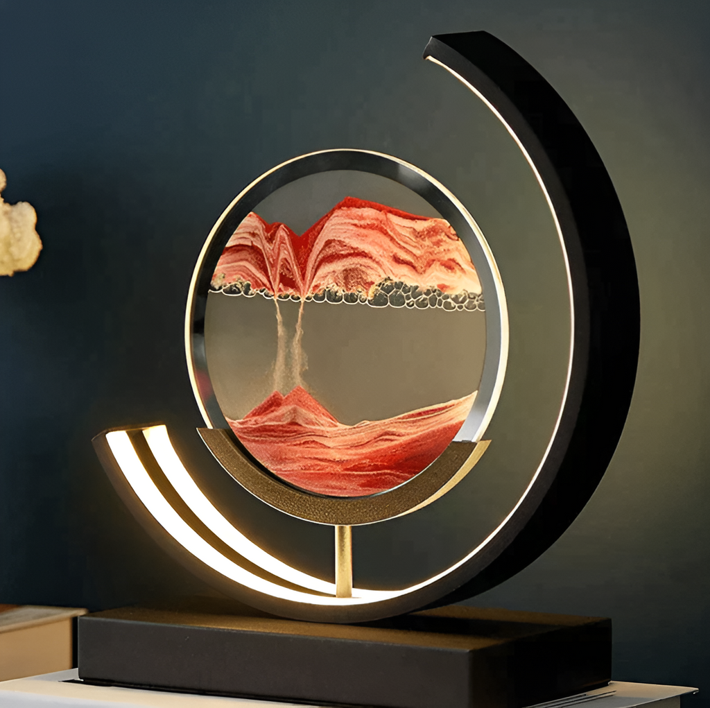 SandArt | Lampe à sable LED dimmable - Lampe de relaxation unique sans fil