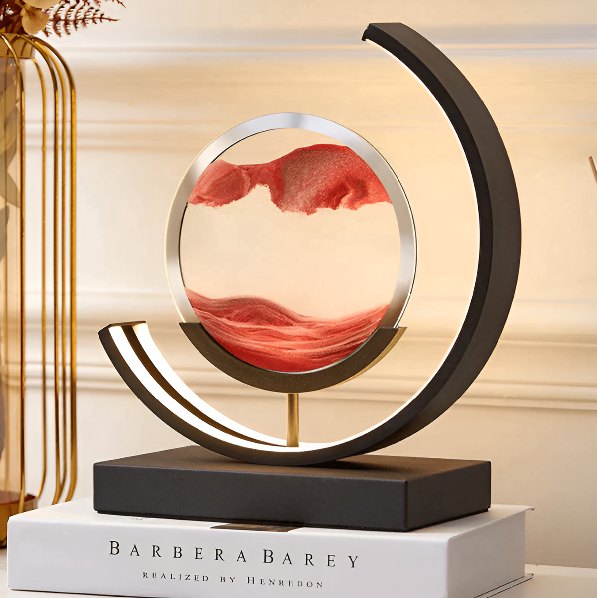 SandArt | Lampe à sable LED dimmable - Lampe de relaxation unique sans fil