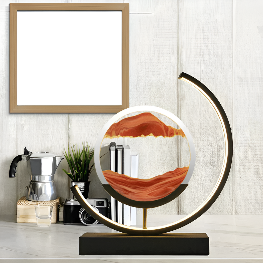 SandArt | Lampe à sable LED dimmable - Lampe de relaxation unique sans fil