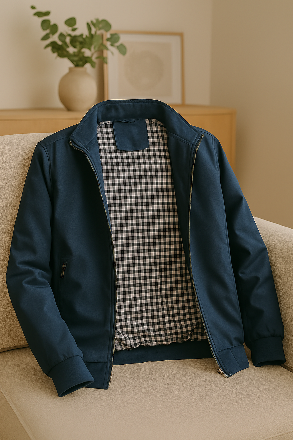 Veste Bomber Slim Fit pour Hommes – Légère, stylée et parfaite pour l'automne doré