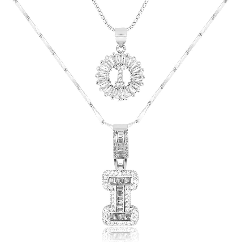 Collier GemLetter - Pendentif Initial avec Finition Luxe