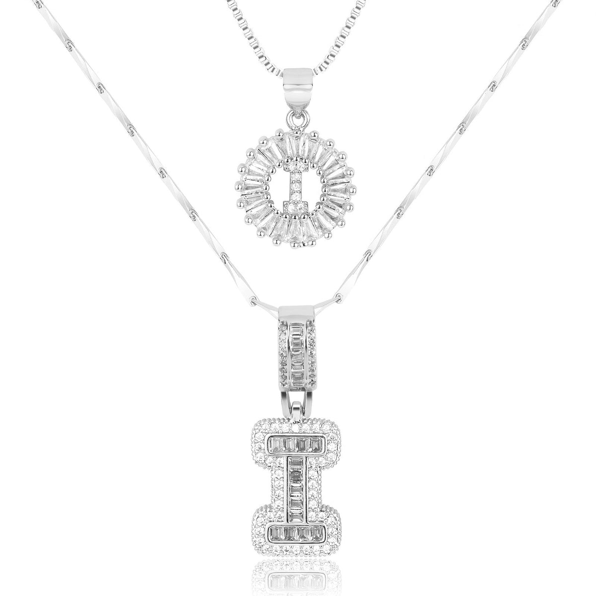 Collier GemLetter - Pendentif Initial avec Finition Luxe