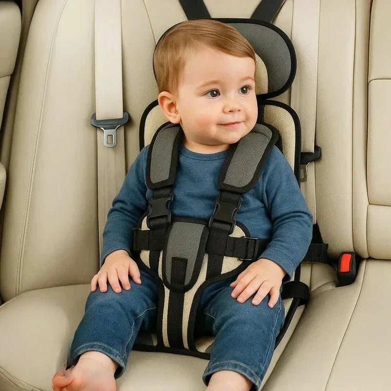 Siège Auto Portable pour Enfant avec Harnais de Sécurité à Cinq Points pour Voyage