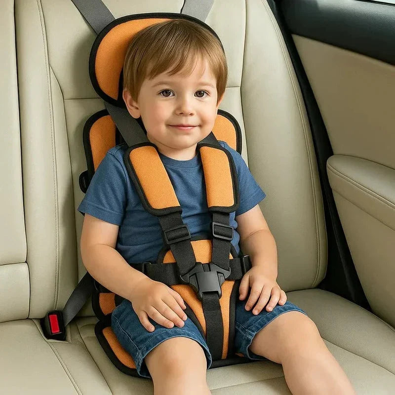 Siège Auto Portable pour Enfant avec Harnais de Sécurité à Cinq Points pour Voyage