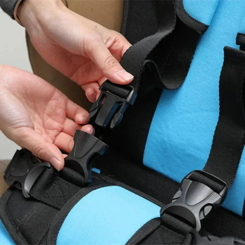 Siège Auto Portable pour Enfant avec Harnais de Sécurité à Cinq Points pour Voyage
